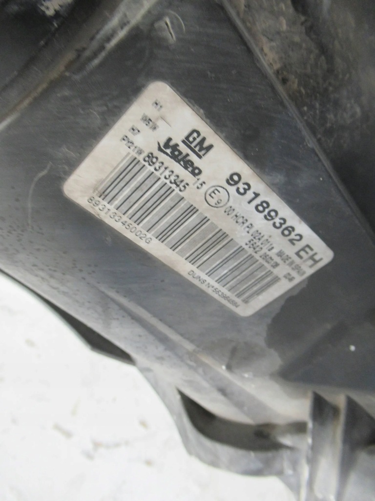 фото №7, Лампа перед права тонована 93189362 opel corsa d