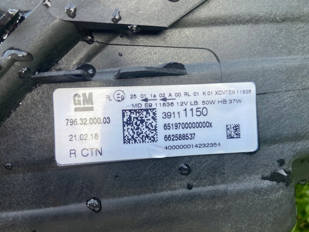 фото №6, Opel astra k v лампа full led правая