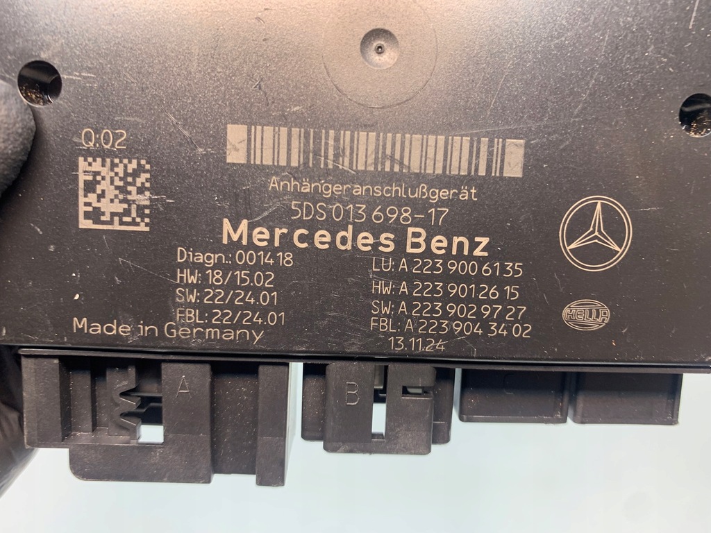 фото №6, Mercedes w206 w223 блок управления модуль фаркоп буксировочный a2239006135