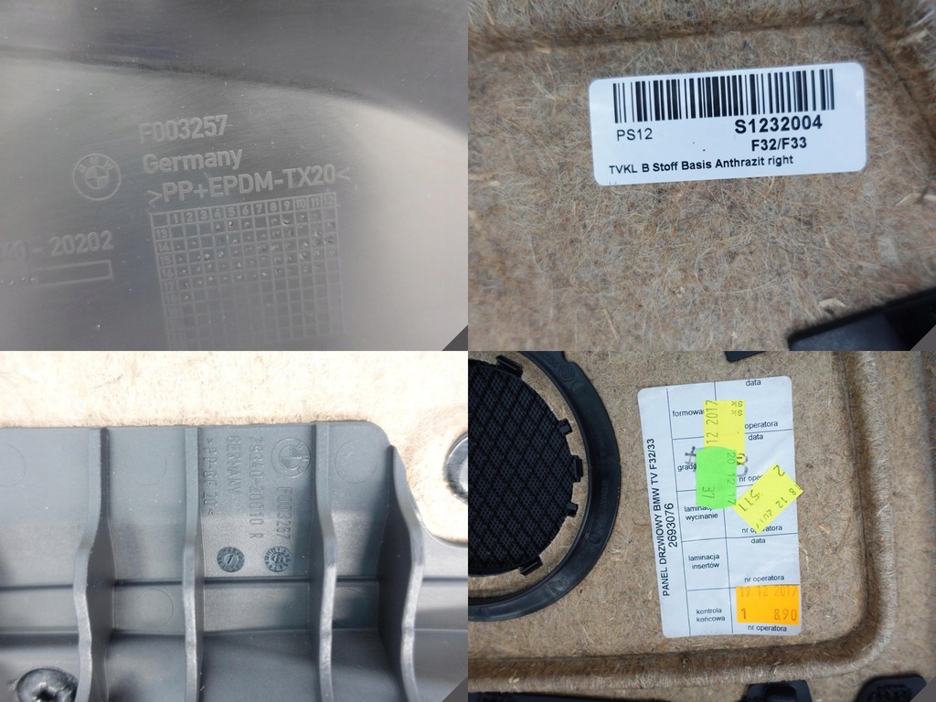 фото №11, Bmw 4 f32 f33 обшивка обивка правая перед