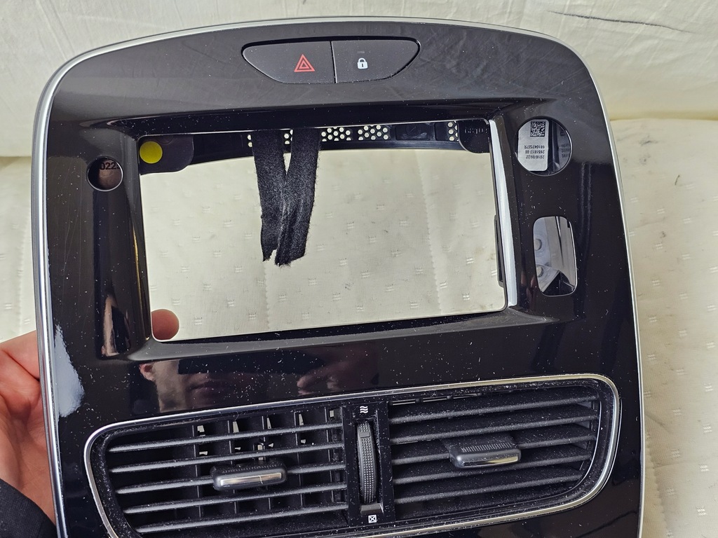 фото №3, Dekor панель управление защита радио консоли переключатель renault clio iv