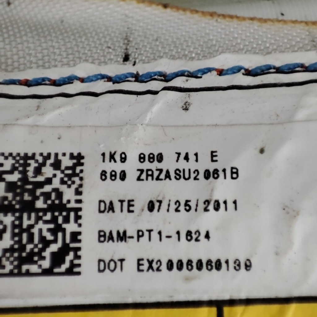 фото №6, Шторка безпеки подушка безпеки ліва vw golf v vi kombi 1k9880741e