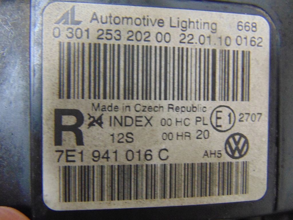 фото №15, Лампа права vw multivan t5 оригінал 7e1941016c