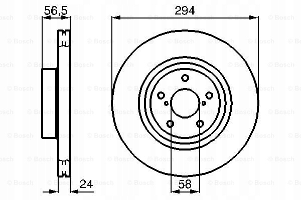 фото №15, Диск ham. subaru impreza 05- bosch 986 478 977 диск тормозная
