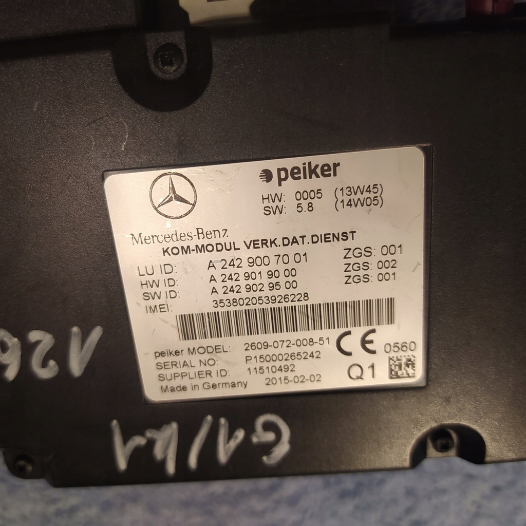 фото №3, Модуль telematic mercedes sl r231 a2429007001
