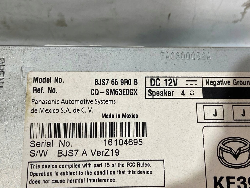 фото №4, Дисплей монітор радіо mazda 3 bm bjs7669r0