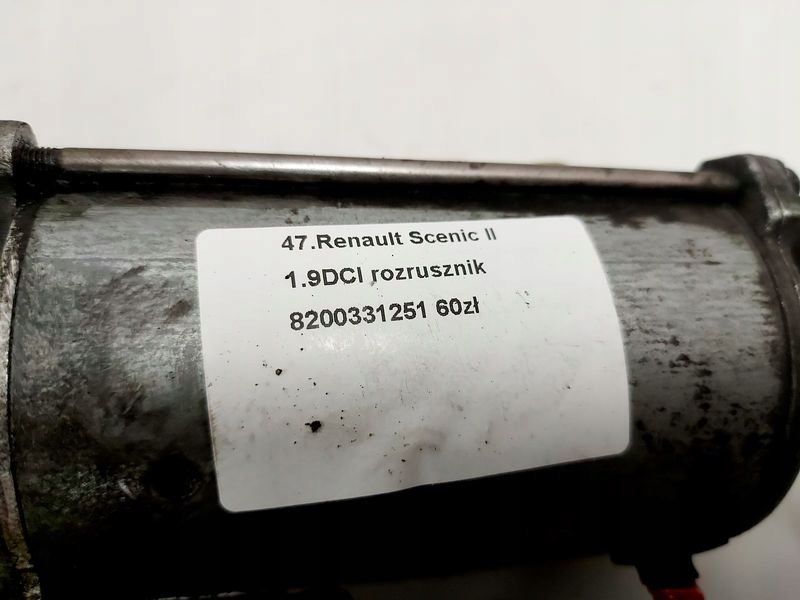 Renault scenic 2 2 1.9 dci стартер 8200331251 Недорого
