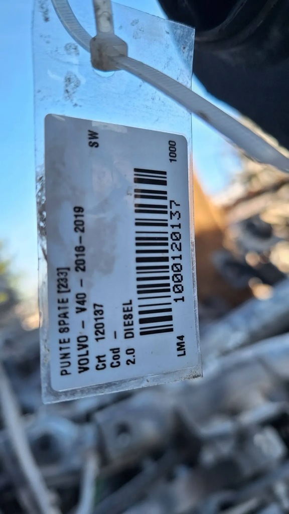 фото №9, Балка oś подвеска задняя kpl 31360772 volvo v40 cross country 12-19