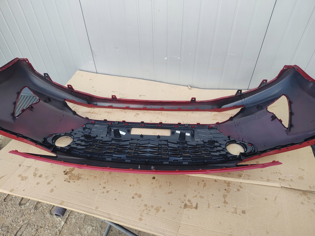 фото №15, Hyundai i10 iii - бампер передній червоний