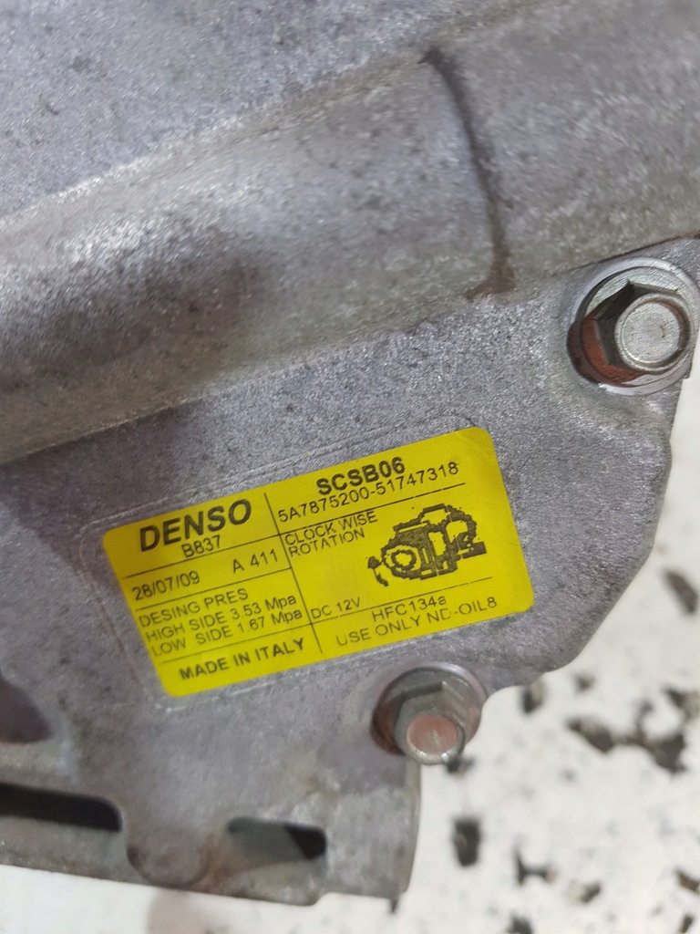 фото №9, Компрессор кондиционера 51747318 panda grande punto ford ka 1.2 b