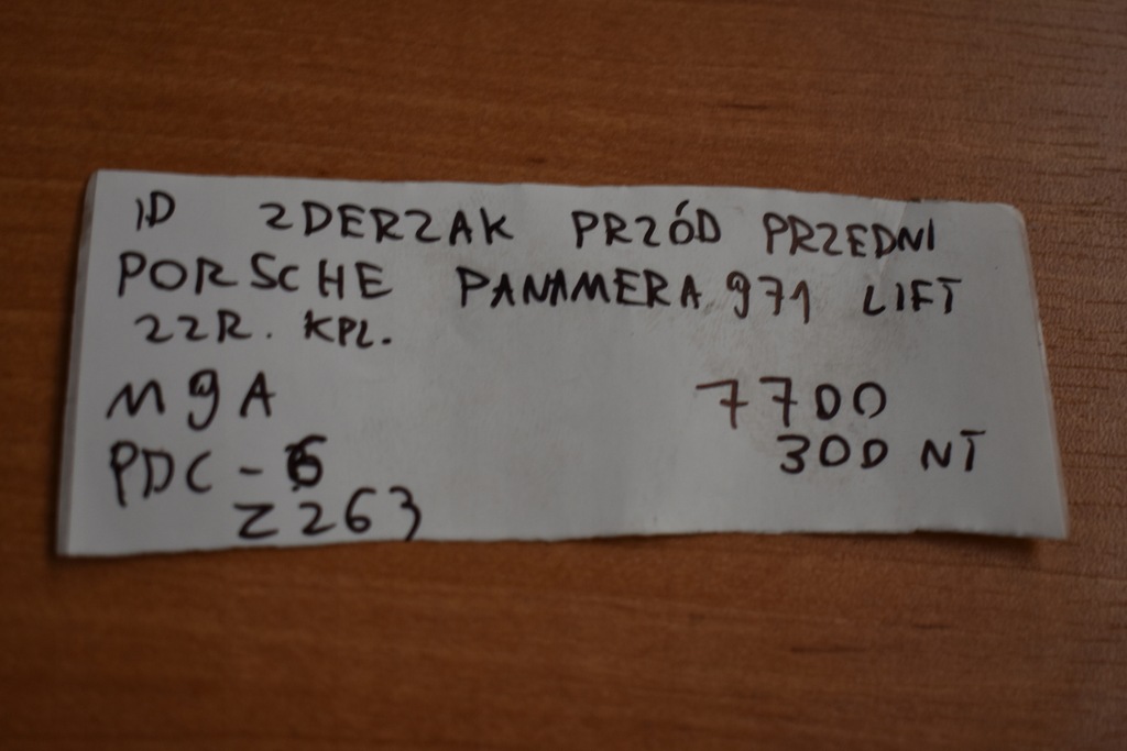 фото №9, Idealny kpl. бампер перед передній porsche panamera 971 lift 22 r. m9a 1