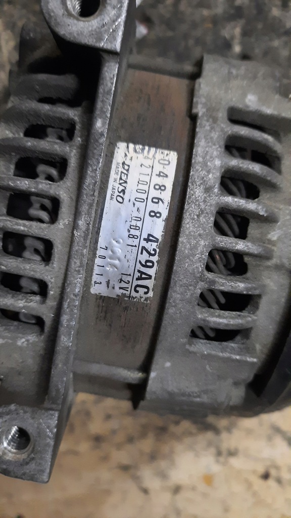 фото №5, Генератор chrysler grand voyager 2.5d 02r