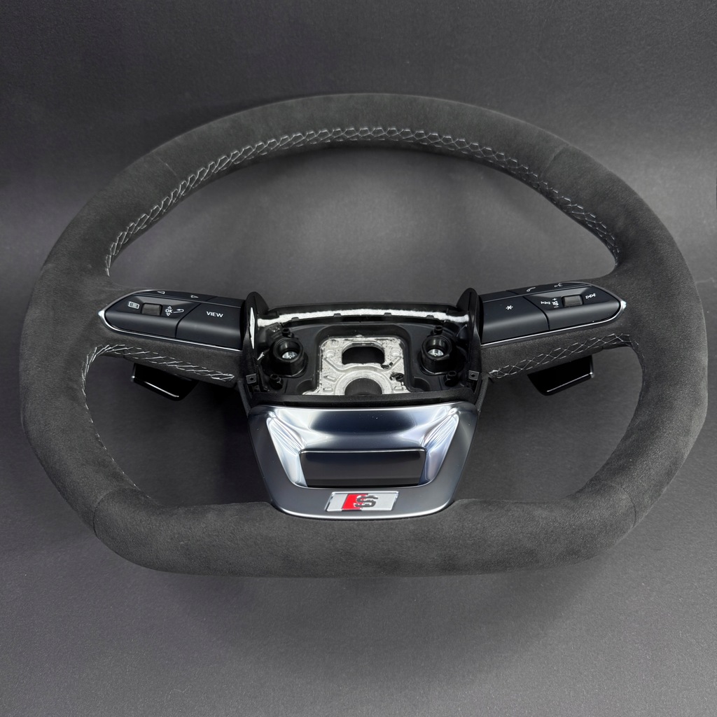 фото №7, Audi rsq8 sq8 q8 q7 sq7 4m8 воздуховод alcantara серая нитка лепестки переключения rs