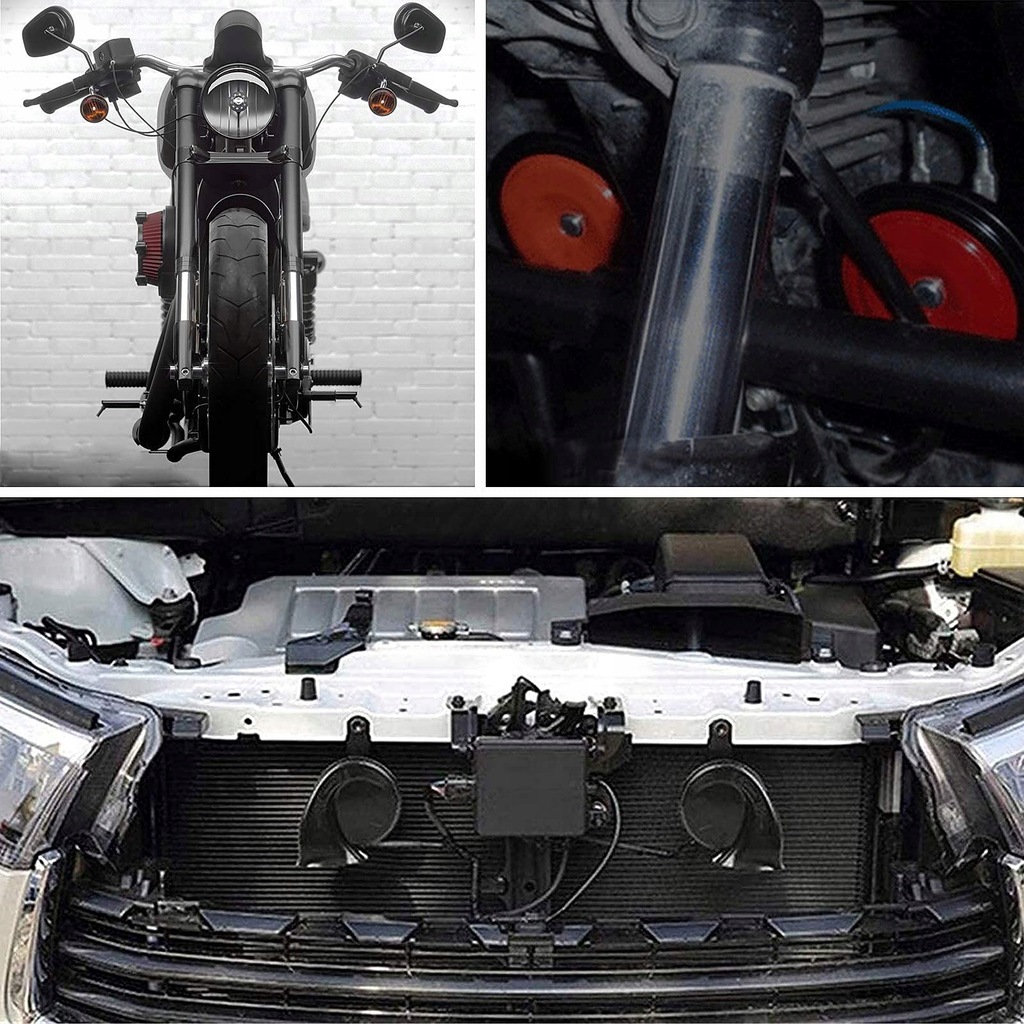 фото №14, 1 пара металл dwutonowy громкий универсальный автомобиль червяк громкий клаксон