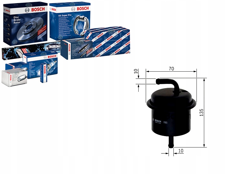 фото №8, 0986450106 bosch фільтр пального mazda xedos-6 16