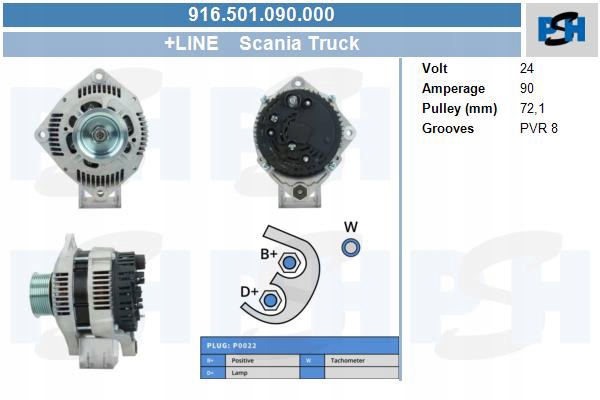 фото №2, Генератор bv psh 916.501.090.000