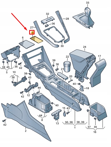 фото №2, Vw taigo cs отсек для хранения compartment insert lhd 2g1863330b9b9