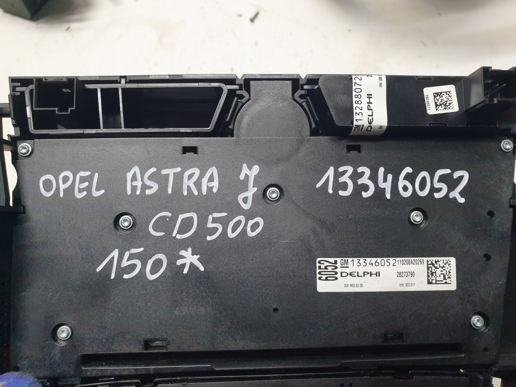 фото №5, Панель радио кондиционера cd500 opel astra j 13346052