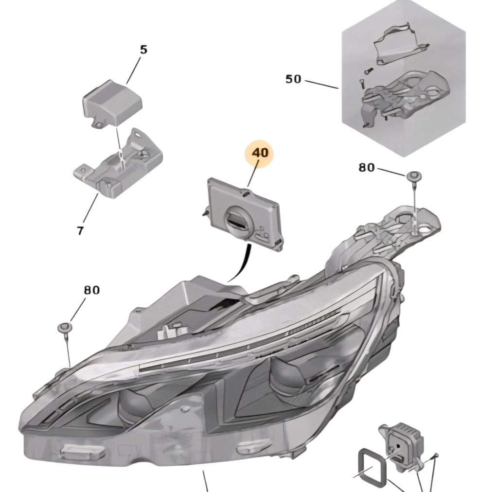 фото №10, Перетворювач модуль лампи peugeot 3008 ii 5008 90089469 l90005488 l90032783