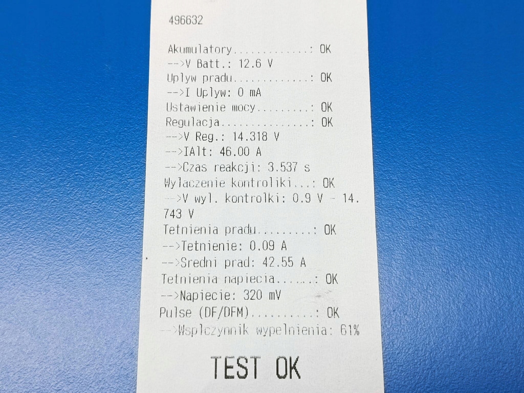 Renault scenic 2 1.5dci генератор 8200390667 bosch 0124525082 test с Разборки