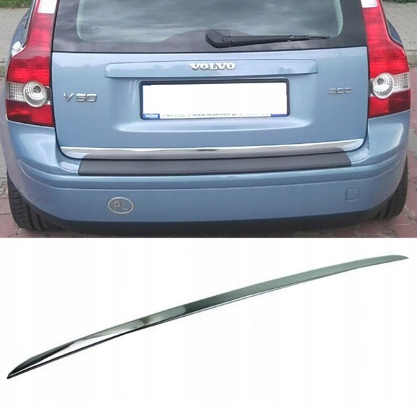 фото №1, Volvo v50 - молдинг хром хромированная крышка багажника тюнинг 4