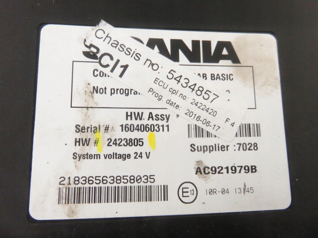 фото №3, Блок управления модуль надстройка bci2 scania r 2423805