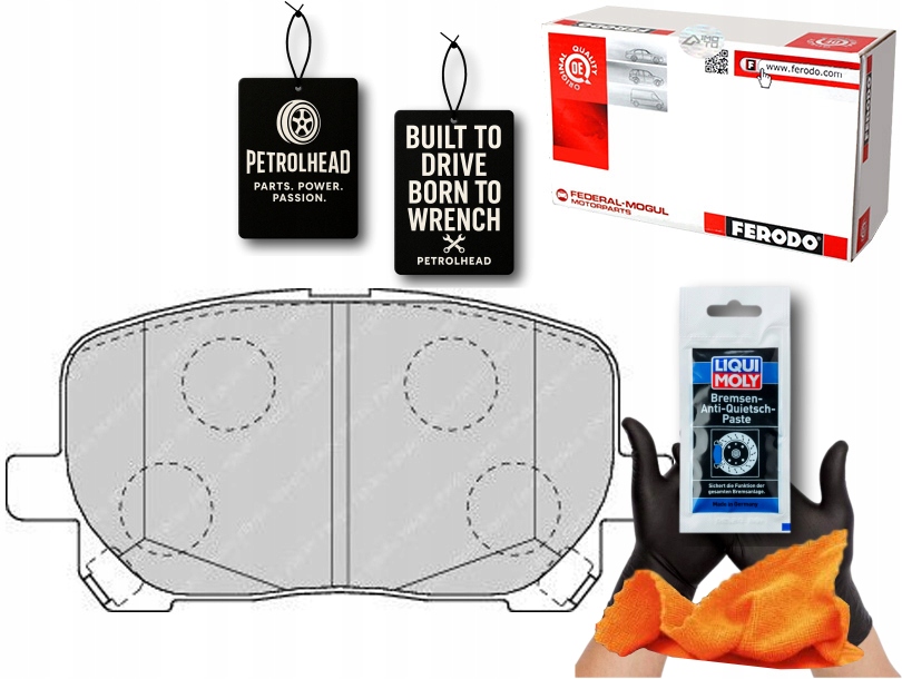 фото №1, Тормозные колодки тормозные pontiac vibe toyota avensis verso #petrolhead pro+ kit3