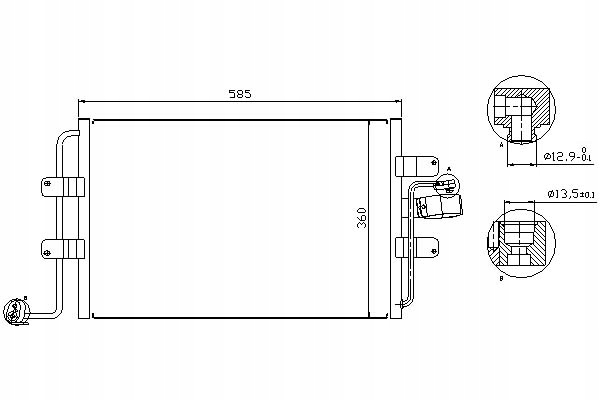 фото №14, Конденсатор nissens 94522 beetle 98-