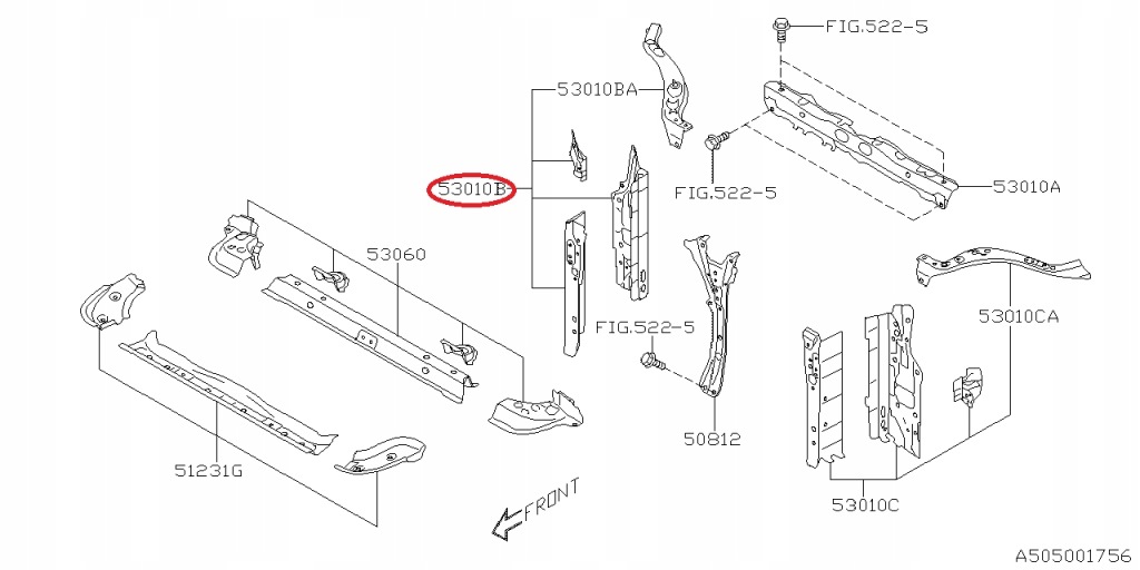 фото №1, Підсилювач передні праве subaru outback usa 19-