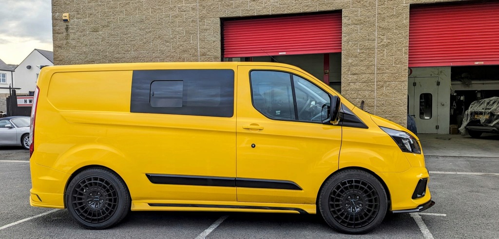 фото №1, Transit tourneo custom накладки порогові пороги пластик тюнінг версія l1