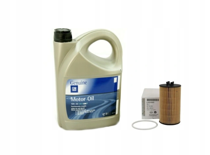 фото №1, Масло opel combo agila j 1.4 5w30 5l фильтр масла оригинальный номер