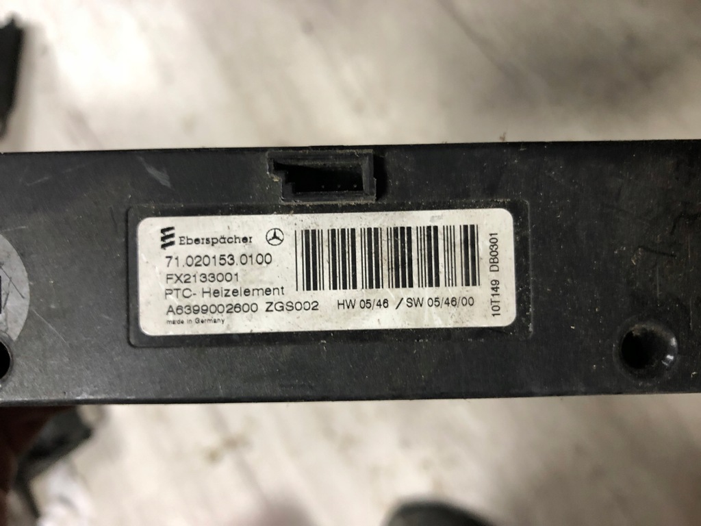 фото №6, Vito viano w639 a6399002600 обігрівач електричний.