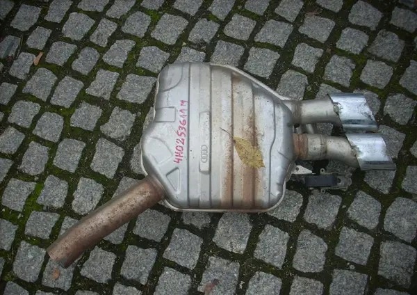 фото №9, Audi s8 d4 4h lift система выпускной выхлоп ew крышка багажника