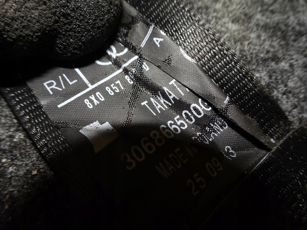 фото №12, Audi a1 8x 3d pas безпеки задня лівий правий