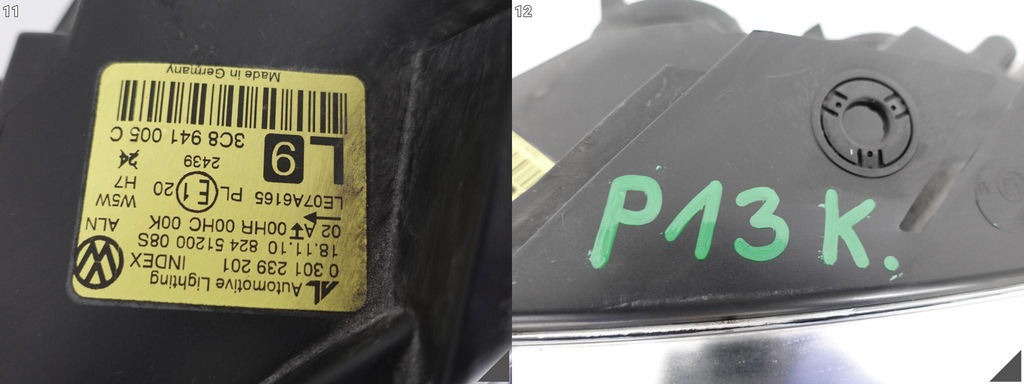 фото №12, Vw passat cc 3c8 08-11 лампа звичайна h7 ліва europa