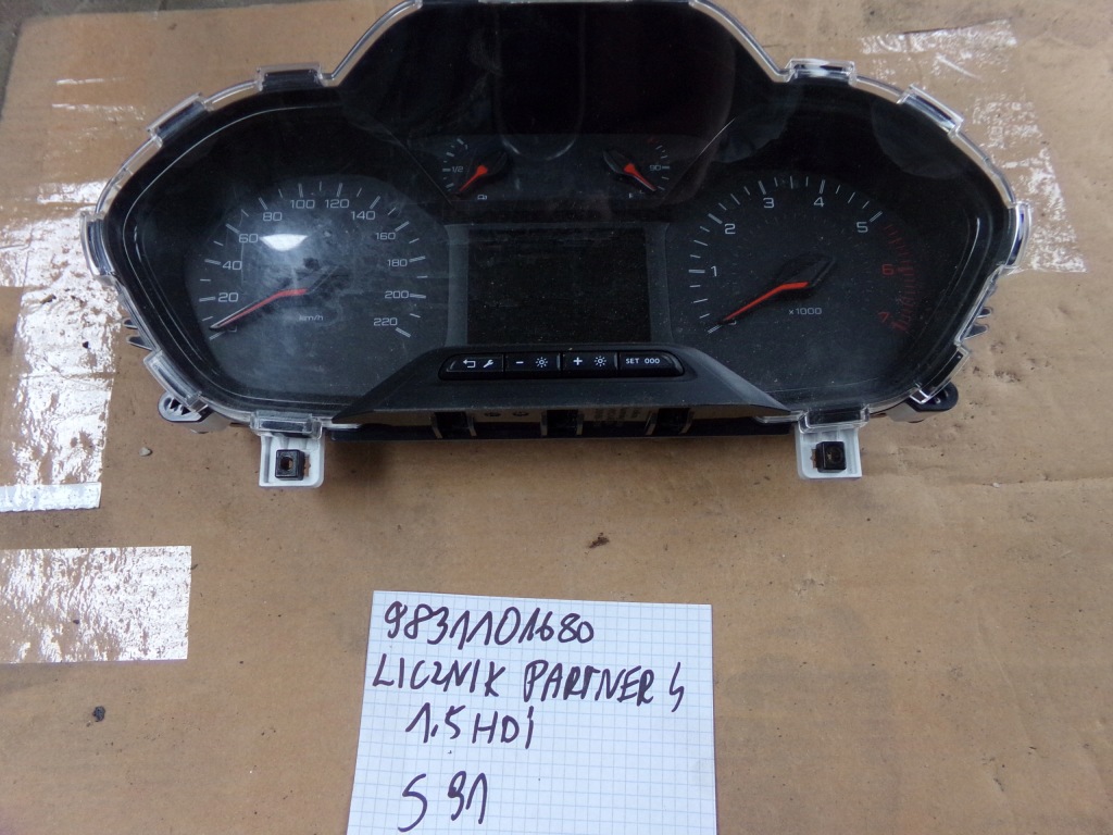 фото №1, Лічильник peugeot partner iv 1.5 hdi 9831101680
