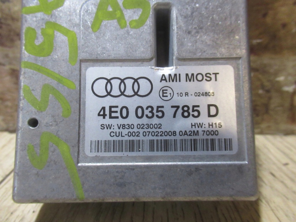 фото №2, Модуль интерфейс 4e0035785d audi a5 8t 2008 rok