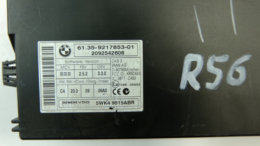 Mini cooper r56 модуль блок управления cas 9217853 Доставка