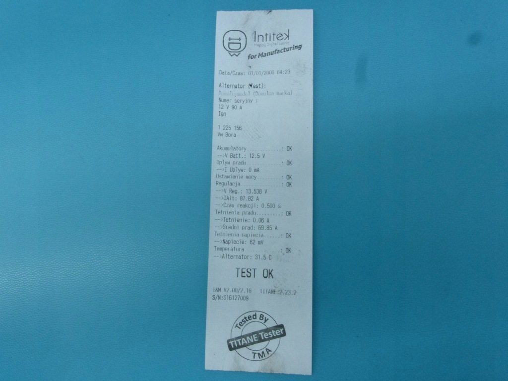 фото №5, Test генератор vw bora 1.9 tdi