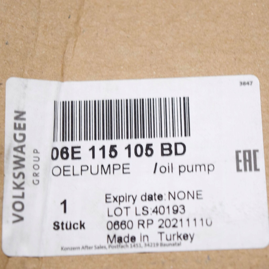 фото №7, Audi q7 4l двигатель oil насос 06e115105bd