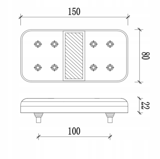 фото №3, Лампа задня led 12/24v