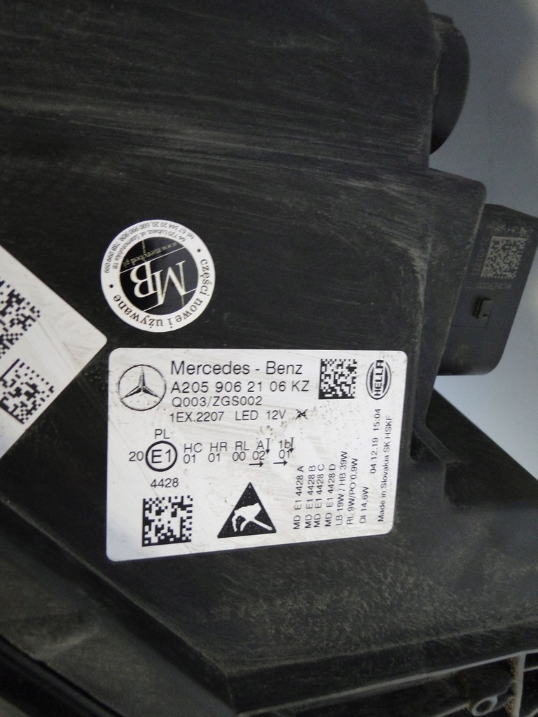 фото №9, Mercedes c klasa 205 w205 lift лампа левая led high performance