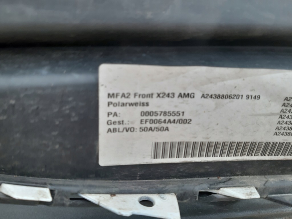 Mercedes eqb amg бампер перед ґрати хром Зі Шроту