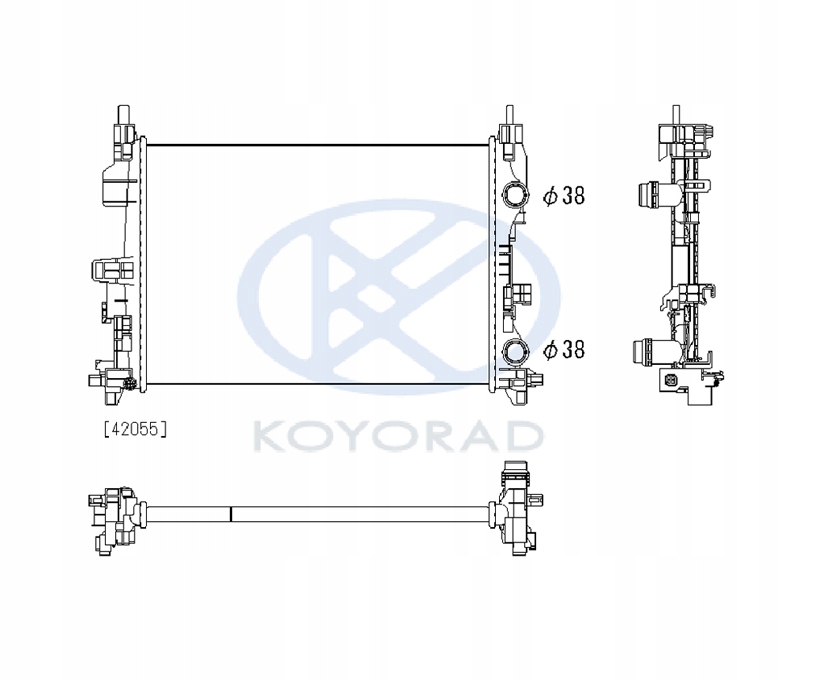 фото №1, Радиатор jeep renegade 14- 68247208aa