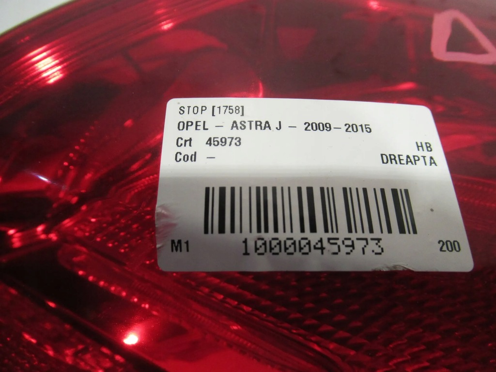 фото №6, Лампа задняя правая opel astra j h-b