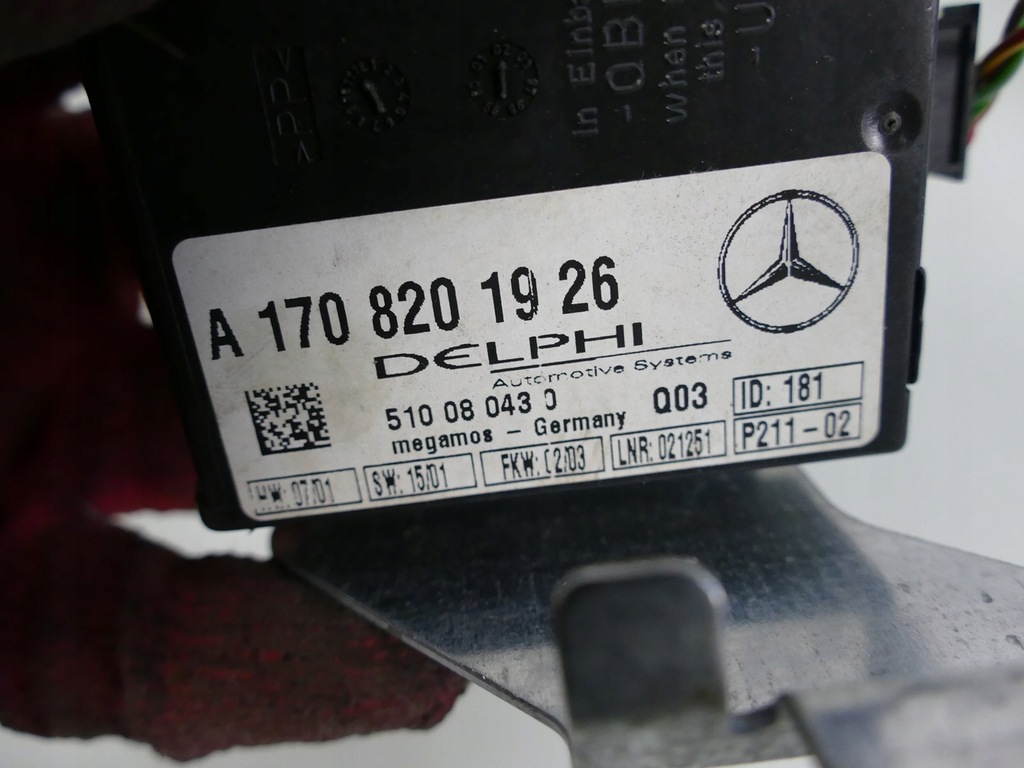 фото №2, Mercedes slk r170 lift модуль сигналізація блок керування