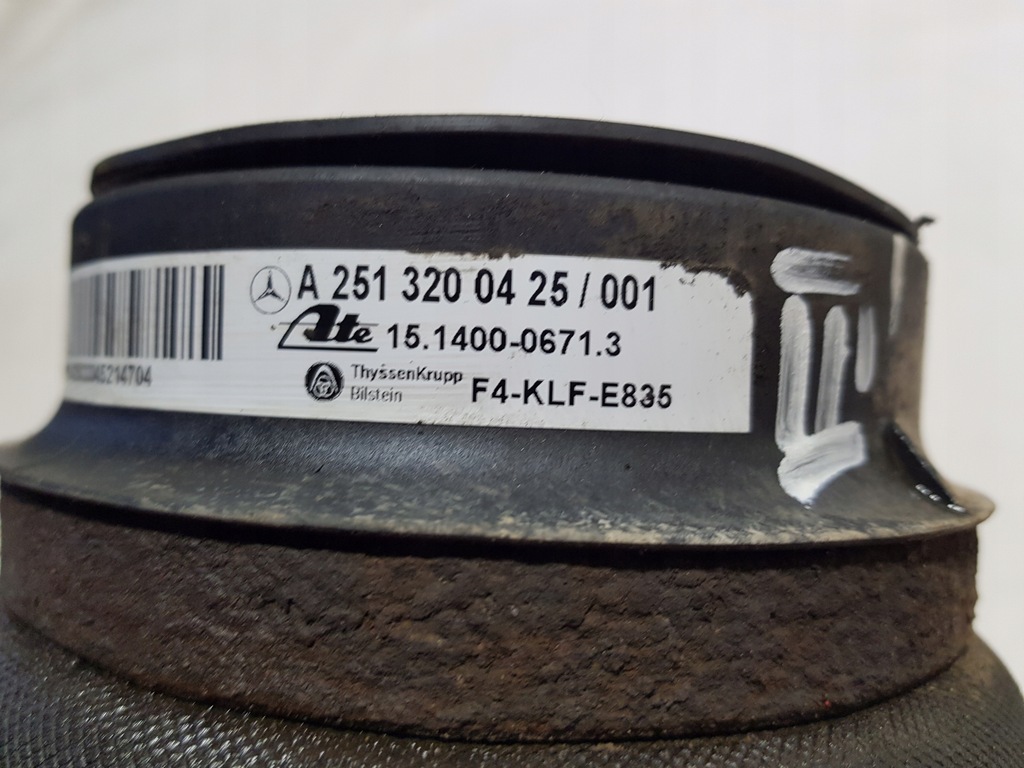 фото №4, Подушка пневмоподушка правый левый задняя подвеска airmatic mercedes w251 r-klasa