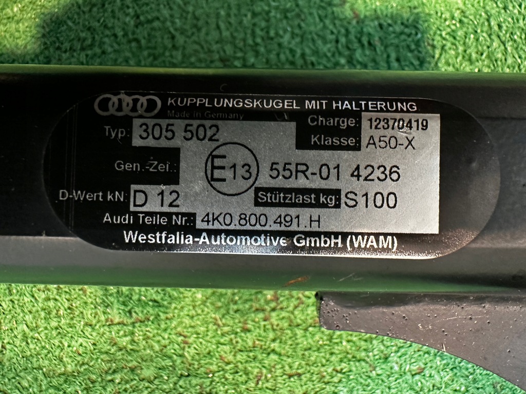 фото №9, Audi a6 c8 4k0 hak буксирувальний 4k0800491h