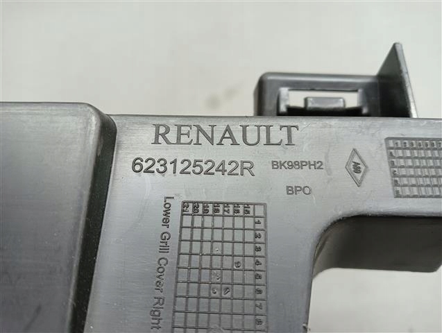 фото №3, Kk кронштейн номерного знака 623125242r renault clio iv