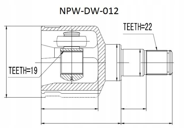 фото №1, Шарнір внутрішній daewoo kalos 1.2 02-, chevrolet spark 1.0 00-, aveo 1.2